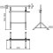Crank-operated scaffolding jack K1200 | Width: 1.20 m | capacity 500 l | dimensions: 1424 x 1206 x 595 mm | galvanized
